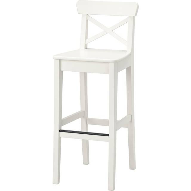 INGOLF Barstol, vit, 74 cm