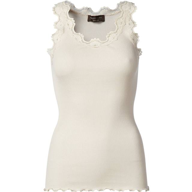 ROSEMUNDE Rwbabette Silk Sl U-Neck Long Lace |Kräm |XS