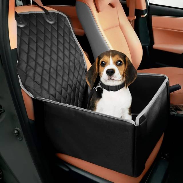 Dog Car Seat Non Slip Waterproof Puppy Booster Seat Cover FrontBack Seat Protector Durable Easy to Install Washable Foldable Pet Safety Travel Carrier