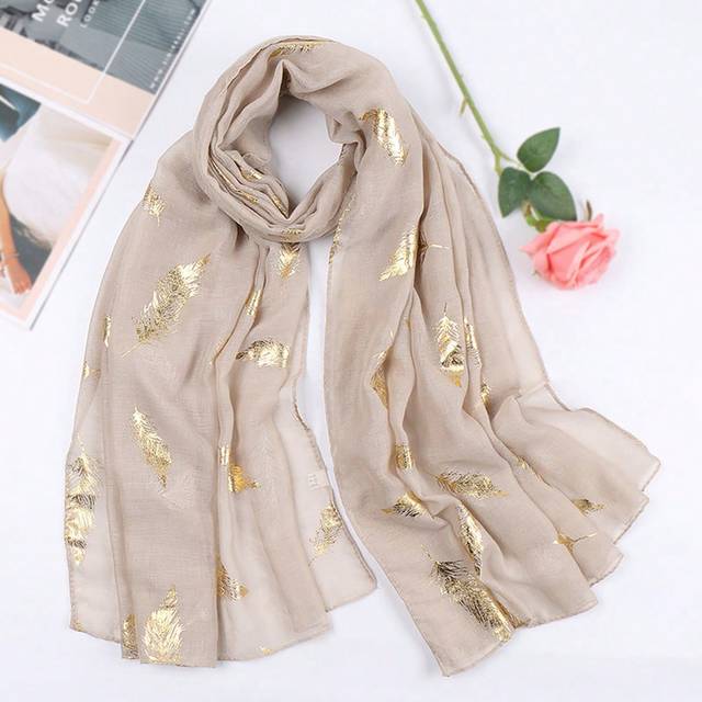 SHEIN 1pc Women&#39;s Fashion Rose Gold Small Tree Scarf Hot Silver Small Tree Turban Suitable For Daily Life Elegant Accessories Women