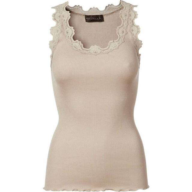 Rosemunde, Topp, Dam, L, Bomull, Ärmlös topp - beige (L)