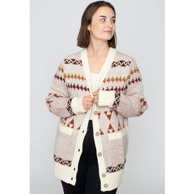 Iriedaily - Britty Knit Offwhite - Cardigan - white - L - 72% Polyacrylic, 25% Nylon, 3% Elastane,Fleece