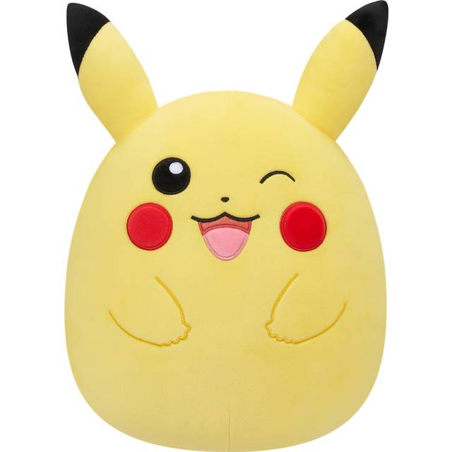 Pokémon Squishmallows x SQPK00050 – Pikachu 50 cm, officiell Pokémon, supermjuk