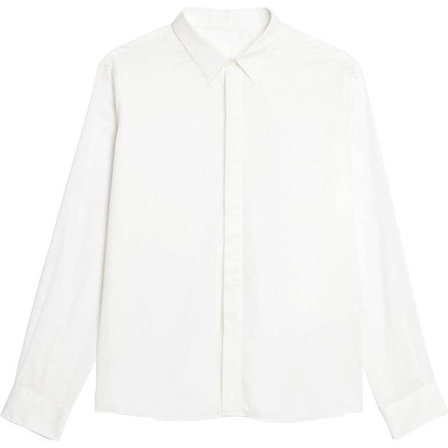 AMI Paris White Button Shirt - NATURAL WHITE/168 - FR 43