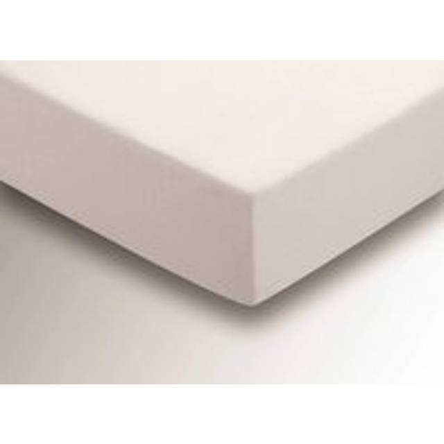 'Hs Brushed Cotton' Fitted Sheet - Off White - Single Fitted