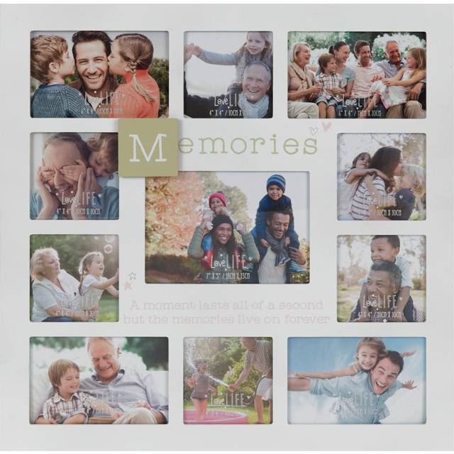 Memories White Collage Multi Photo Frame