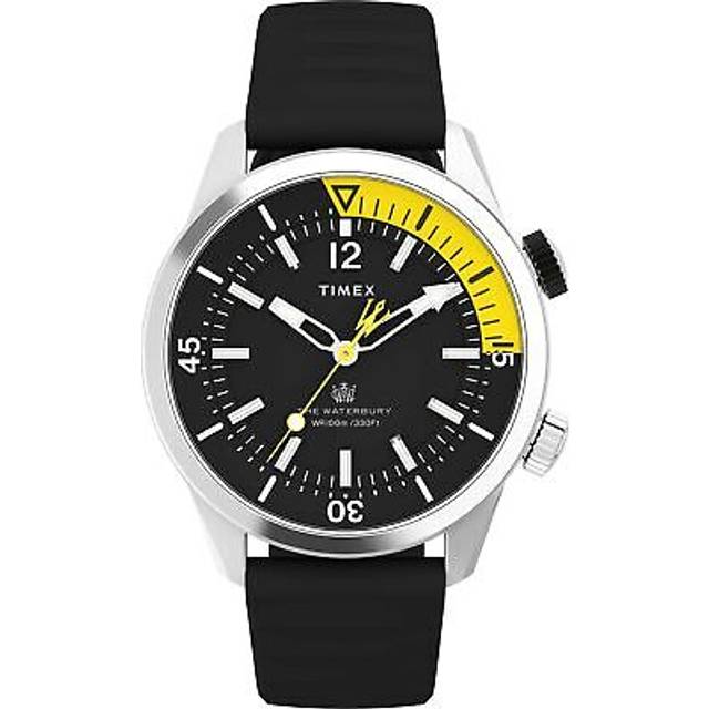 Timex Mens Waterbury Dive Yellow Dial Watch TW2V73400