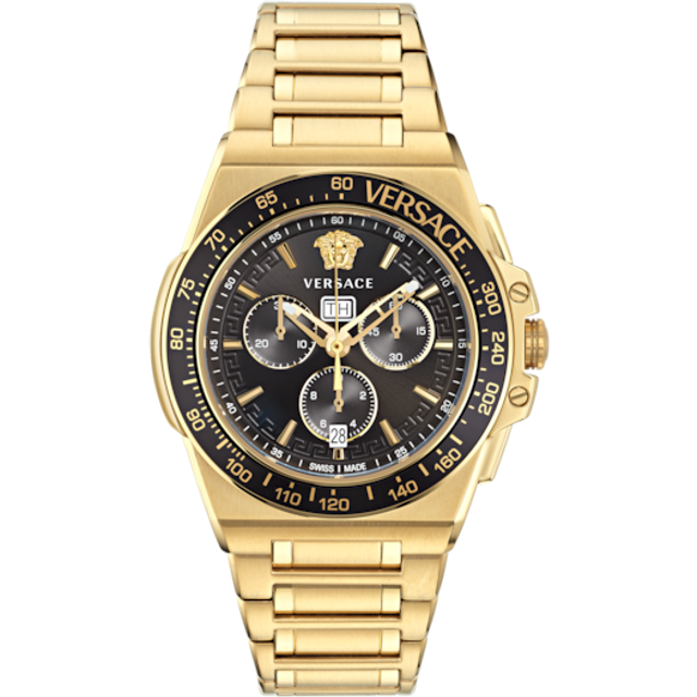 Gents Greca Black Aluminous Watch VE7H00623