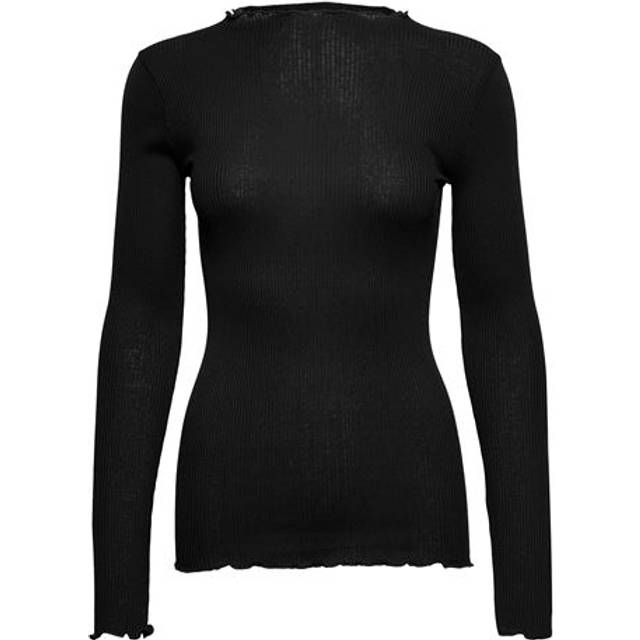 ROSEMUNDE Silk T-Shirt |Svart |M