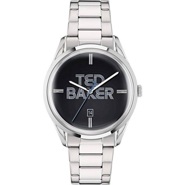 Ted Baker Black Dial & Silver Strap Watch BKPLTF3079I