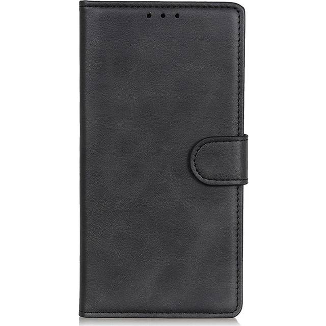 Samsung Galaxy Xcover 6 Pro Leather Wallet Case - Svart