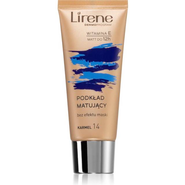Lirene Nature Matte Matterende foundation med effekt Skygge 14 Caramel 30 ml