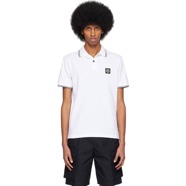 Stone Island White 22S18 Polo - A1001 WHITE - XXL
