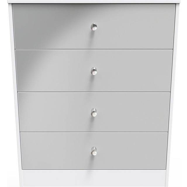Gloucester 4 Drawer Chest (Ready Assembled) - Dark Grey - One Size