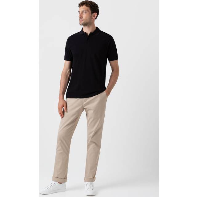 Sunspel Black Two-Button Polo - black - XS