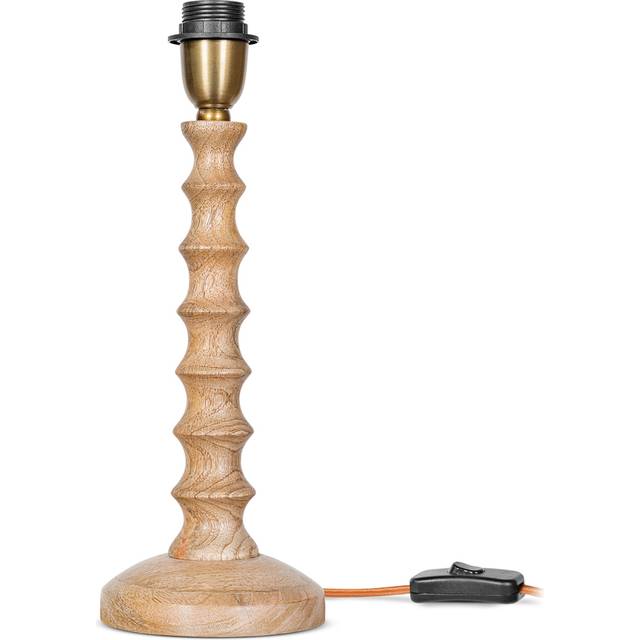 Nkuku Avisa Mango Wood Bedside Table Lamp - NATURAL