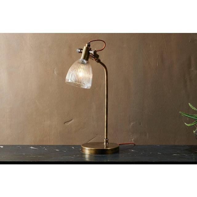 nkuku Rarni Table Lamp, Antique Brass