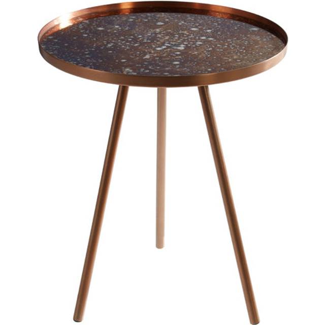 Interiors by Premier Elegant Matte Copper Finish Side Table, Versatile Design Sidetable By Couch, Easily Maintained Corner Table