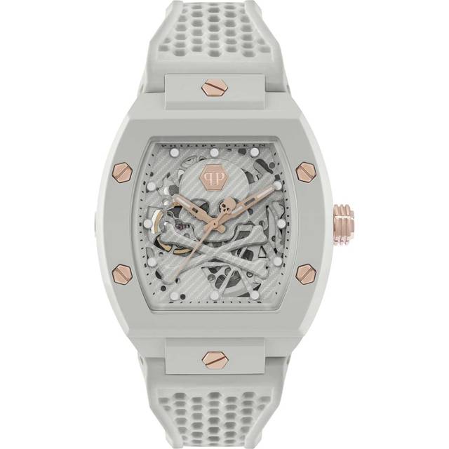 Philipp Plein, Watches, male, Gray, ONE SIZE, The $keleton Ecoceramic Ice Watch
