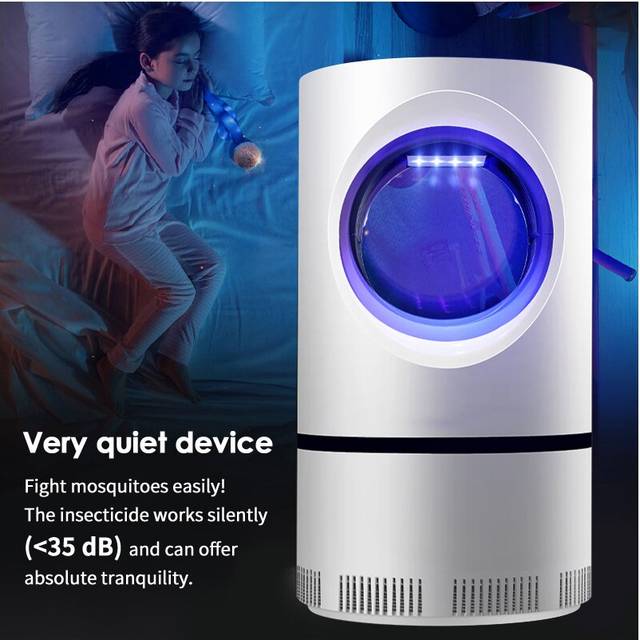 Electric Mosquito Killer Lamp USB LED UV Insect Fly Pest Catcher Trap