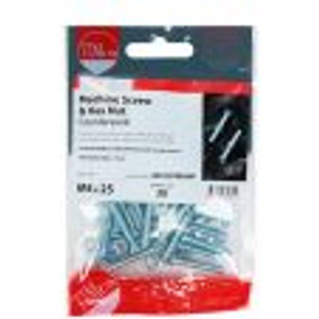 Timco - Machine Countersunk Screws & Hex Nut Silver - M5 x 10