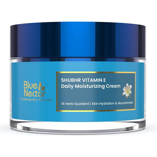 Anti Aging Face Cream with Natural Vitamin C & E | Ayurvedic Moisturizer for Skin Firming | Natural Moisturizer for Women (14 herbs, 50g)