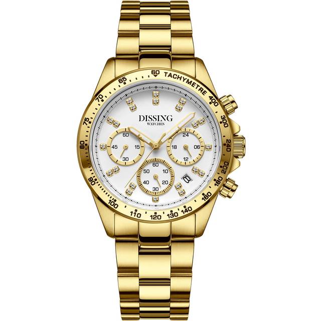 Dissing Lady MK9 Swarovski D1530 Dam Klockor Stl. 39 mm - Från Magasin - Guld (39 mm)