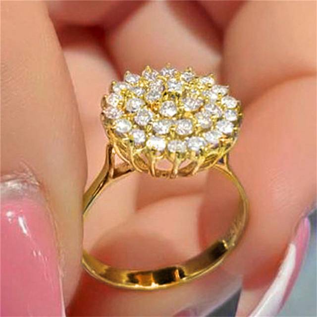 SHEIN 1 PC Gorgeous Cubic Zirconia Ring For Women For Wedding Engagement Anniversary Party Band Jewelry Valentine&#39;s Day Gift,Mom,Mother,Mother&#39;s Day,Gift