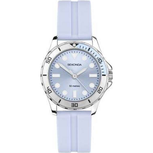 Sekonda Balearic Ladies' Blue Rubber Strap Watch