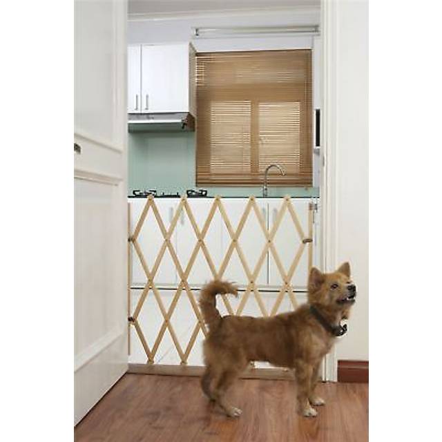 (Natural Wood, 60cm - 108cm) Bettacare Expandable Pet Barrier
