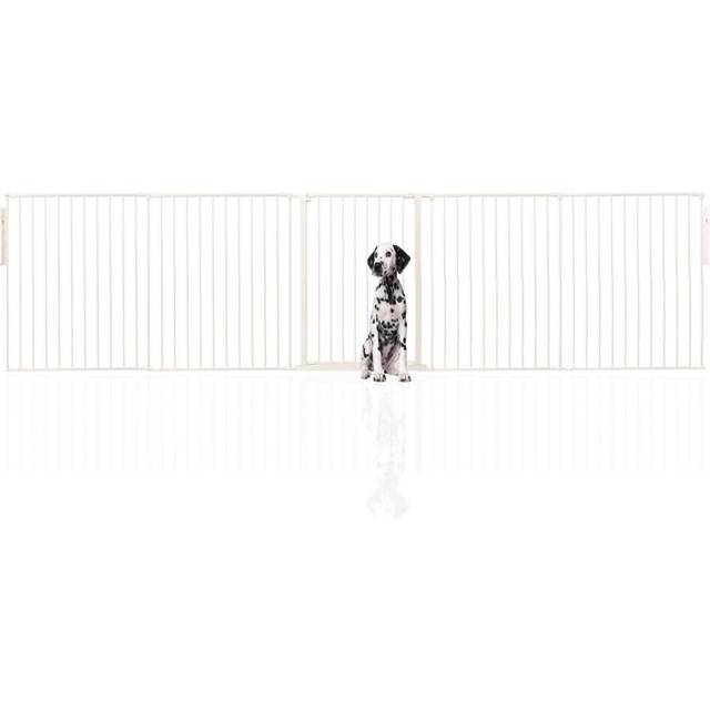 (Black, Upto 360cm (105cm Tall)) Bettacare Multi Panel Metal Pet Barrier