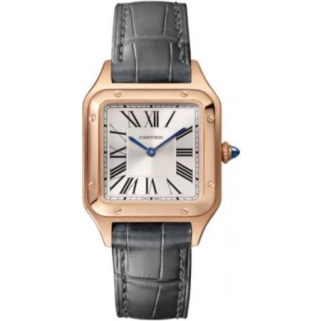 Cartier Rose Gold Santos-Dumont Watch - Grey - 38mm