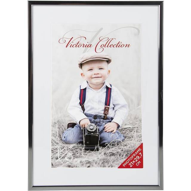 Victoria Collection Modern Aluminium A4 Photo Frame - Perfect Picture/Certificate/Poster Frame for Home & Office | Silver Effect Wall Mounted