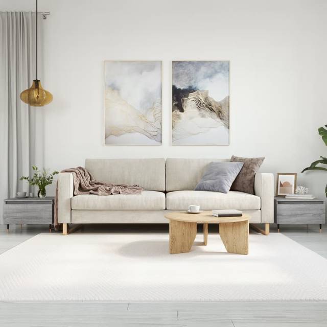 (grey sonoma, 2 pcs) vidaXL Coffee Table Side Table End Accent Telephone Sofa Table Engineered Wood