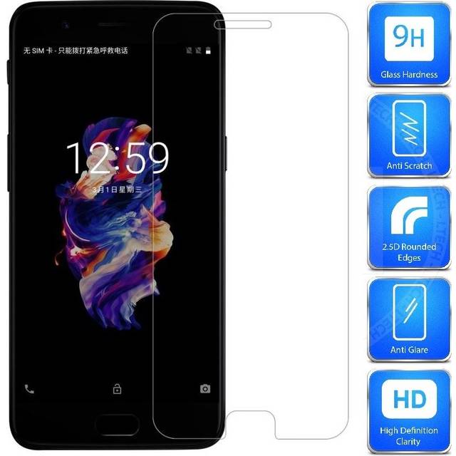 2-PACK OnePlus 5T | Härdat glas 0.26mm 2.5D 9H