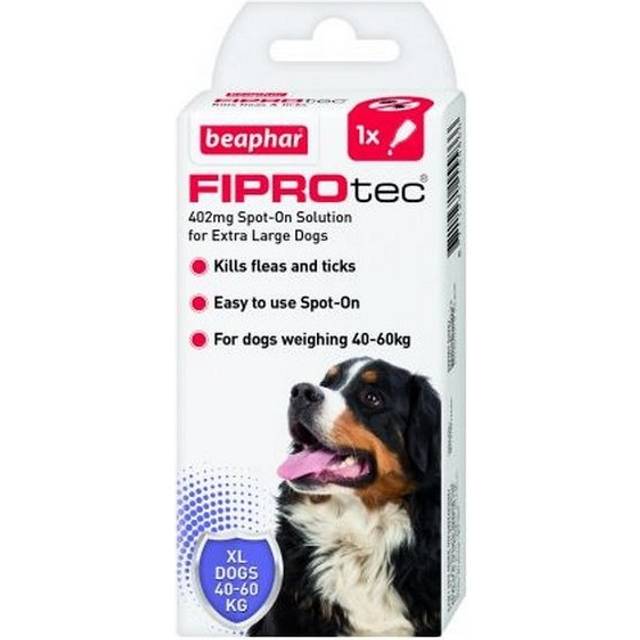 Beaphar Fiprotec Spot On Flea / Tick Treatment Solution for X-Large Dogs Packs 1/4 - 1 Pipette / Treatment