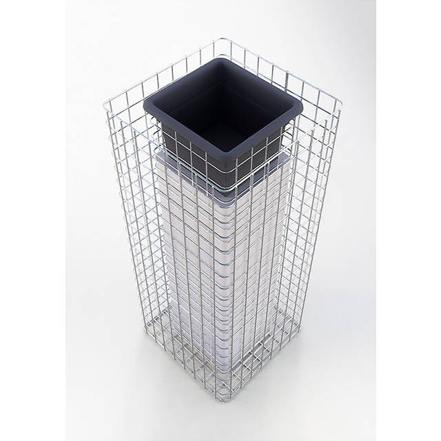 Gabion Gabiona Piedestal 102X42X42Cm