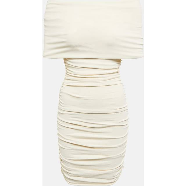 Khaite Aerica off-shoulder minidress - white (UK 10)
