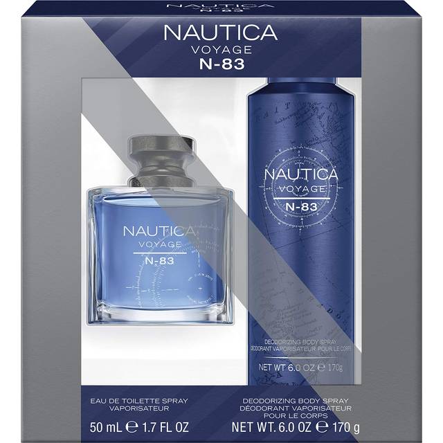 Nautica Voyage N83 2-Piece Gift Set with 1.7-Ounce Eau de Toilette and 6-Ounce Body Spray  Total Retail Value $40.00