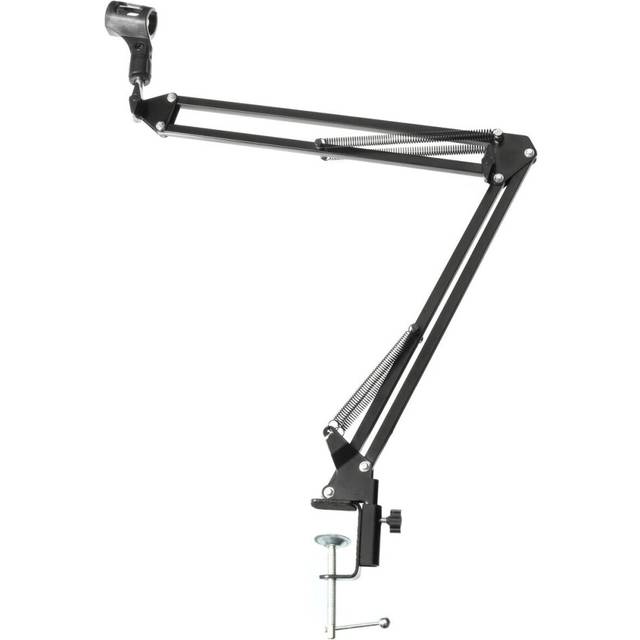 Adjustable Microphone Mic Suspension Boom Scissor Arm Stand Holder with Shock Mount