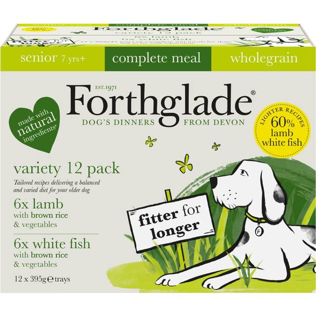 Forthglade Complete Meal Wholegrain Senior Dog - Lamb & White Fish - 12 x 395g