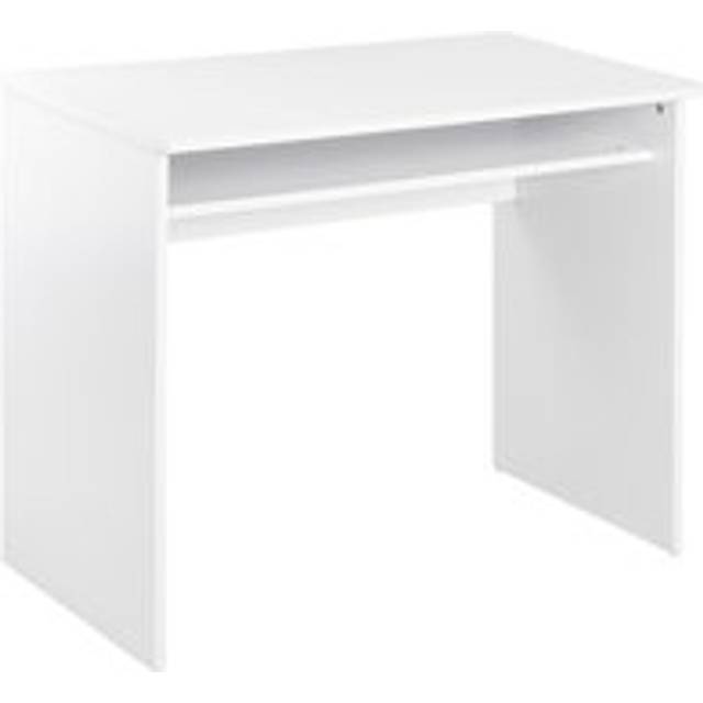 Homcom Computer Writing Desk With Storage Compartment Workstation Learning Center For Home Office 90w X 50d(cm) - White