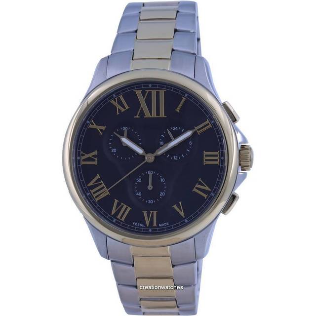 Fossil Monty Chronograph Two Tone Stainless Steel Quartz FS5636 Men&#39;s Watch