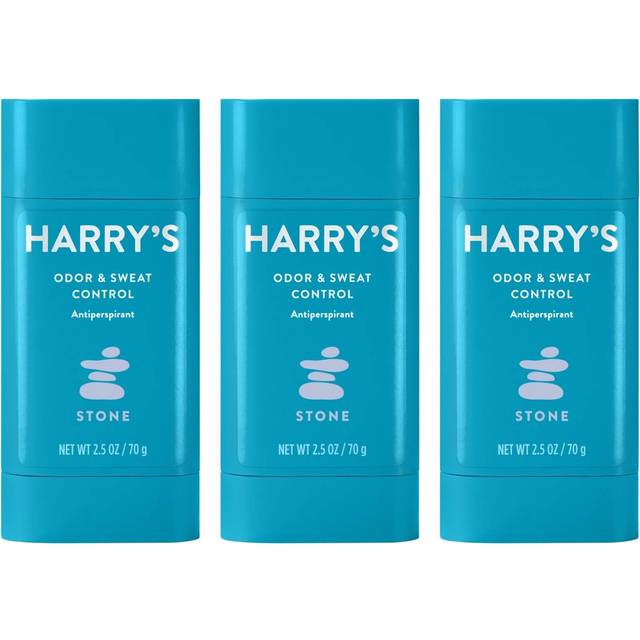 Harrys Deodorant & Antiperspirant - Odor & Sweat control Antiperspirant for Men - Stone 3 count