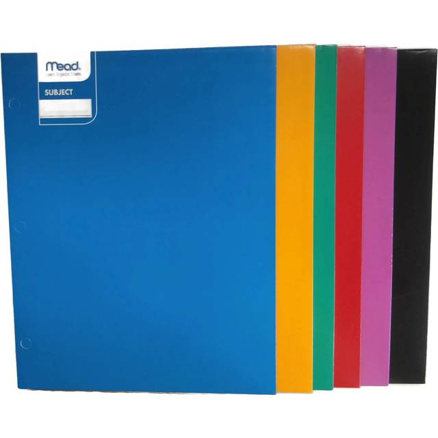 Mead Laminated Folder 9 x 12 (33198)- 6pk Assorted