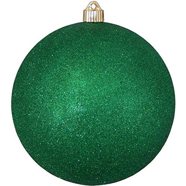 Christmas By Krebs 8 200mm Emerald Green Glitter 1 Piece Extra Large Solid Oversized Huge Big Outdoor Plastic  Water Resistant Ball Ornament Hanging T
