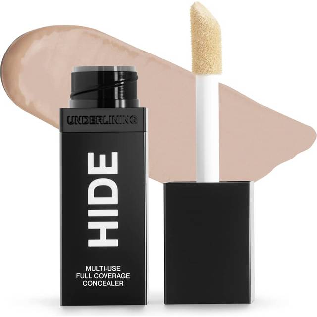 HIDE Liquid Concealer  Medium to Full Coverage Concealer for Blemishes  Under Eye Dark Circles & Scars  Oil Free Concealer  Porcelain (See Shade Finde