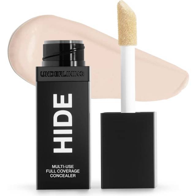 HIDE Liquid Concealer  Medium to Full Coverage Concealer for Blemishes  Under Eye Dark Circles & Scars  Oil Free Concealer  Chiffon (See Shade Finder)