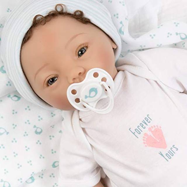 Paradise Galleries Realistic Newborn Baby Doll Collectibles  Fiorenza Biancheri Designer's Collection Birthday Gift Present with Magnetic Pacifier and