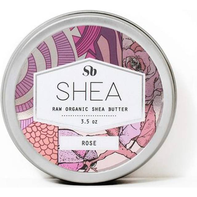Somebody Raw Organic Shea Butter  Moisturize Protect and Soften Skin Rose 35oz